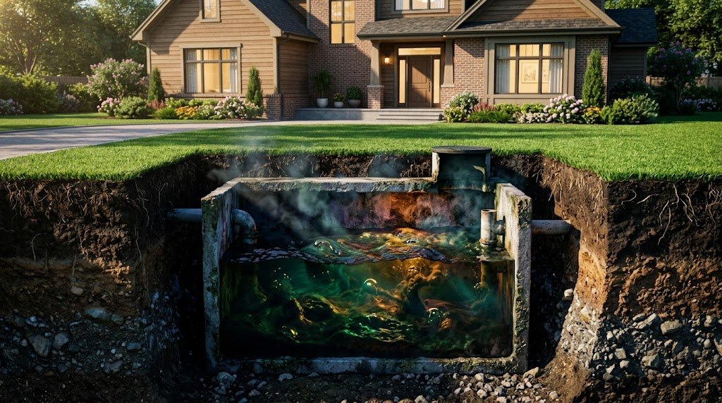 septic tank maintenance enzymes diagram