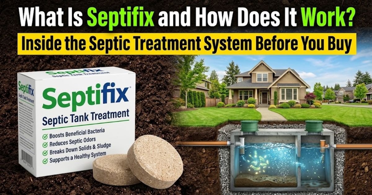 What is Septifix and how does it work inside a septic tank